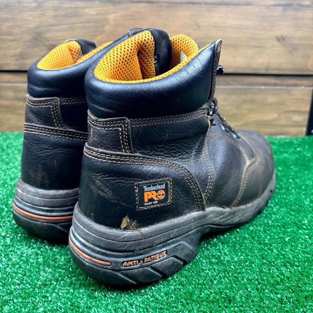Timberland PRO Work Boot Mens 10.5M Dark Brown Waterproof Oil Resistant F2413-11